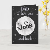 Liefde voor jou tot de maan en terug zwarte vaderd kaart (Gele Bloem)