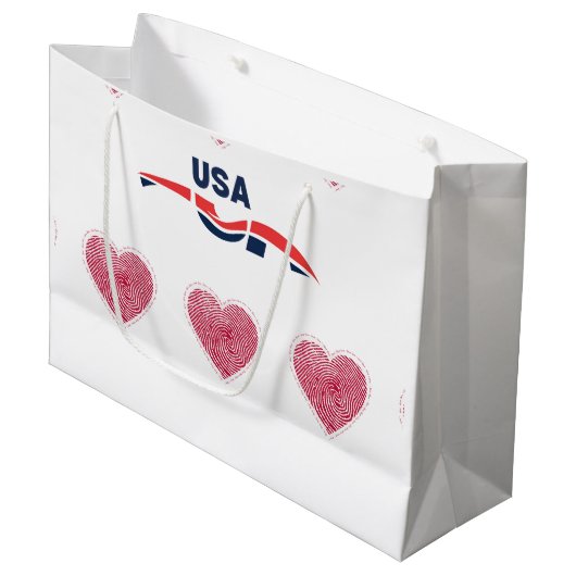 Liefde voor jou USA Gift Zakje (Voorkant Gekanteld)