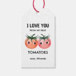Liefde voor jou vanuit mijn hart tomaat Valentijns Cadeaulabel