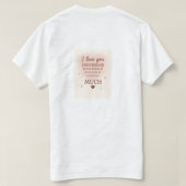 Liefde voor jou veel. t-shirt (Design achterkant)
