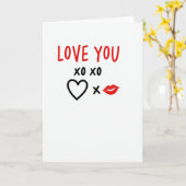 Liefde voor jou Xo Xo kaart (Gele Bloem)