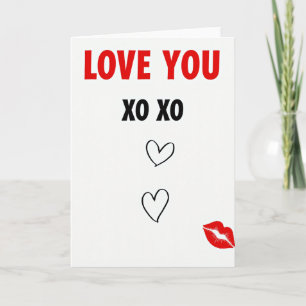 Liefde voor jou Xo Xo Kuskaart Kaart