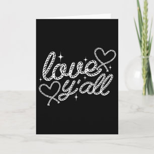 Liefde voor jullie western cowgirl cowboy Valentij Kaart