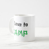 liefde voor kamp koffiemok (Voorkant links)