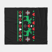 liefde voor Kerstmis Ugly Fleece Deken (Voorkant (Horizontaal))