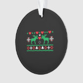 liefde voor Kerstmis Ugly Ornament (voorkant)