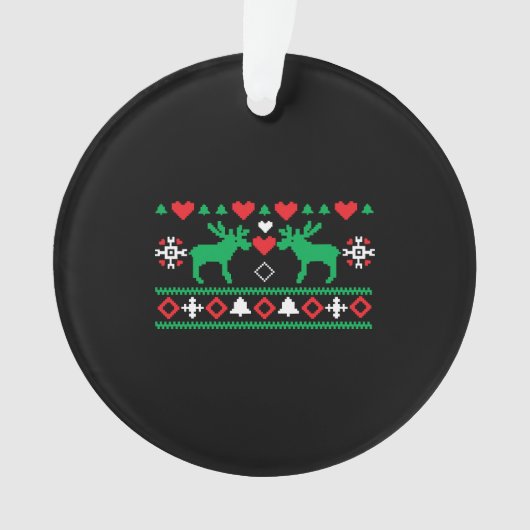 liefde voor Kerstmis Ugly Ornament (voorkant)