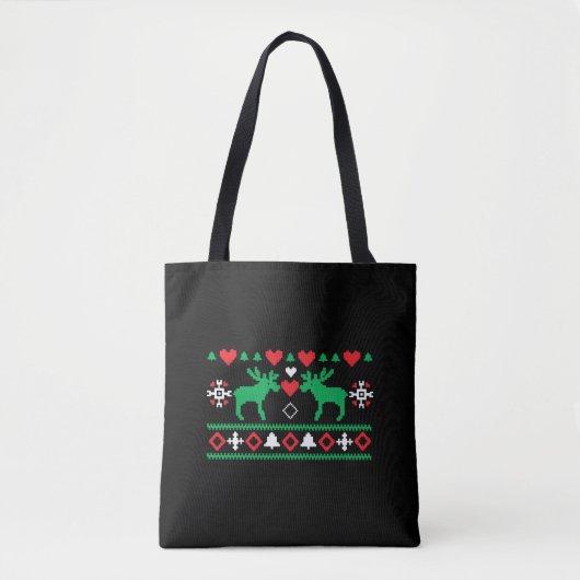 liefde voor Kerstmis Ugly Tote Bag (Voorkant)