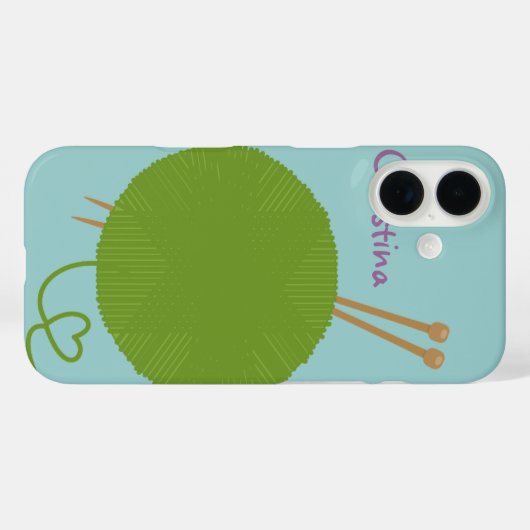 Liefde voor Knit Case-Mate iPhone Case (Achterkant (horizontaal))