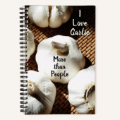 Liefde voor knoflook fotografisch recept notitieboek (Voorkant)