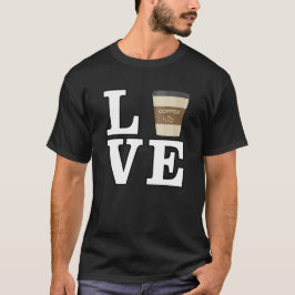 Liefde voor koffie t-shirt