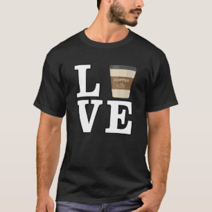Liefde voor koffie t-shirt