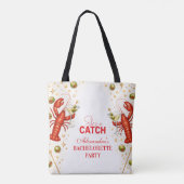 Liefde voor kreeft kust Bachelorette-feest Tote Bag (Achterkant)