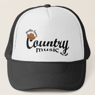 liefde voor landmuziek trucker pet