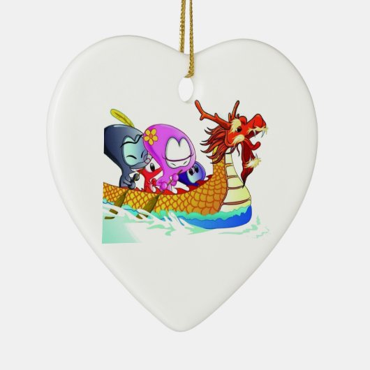 Liefde voor libellen keramisch ornament (Rechts)