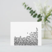 liefde voor liefde briefkaart (Staand voorkant)