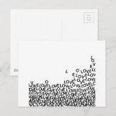 liefde voor liefde briefkaart (Voorkant / Achterkant)