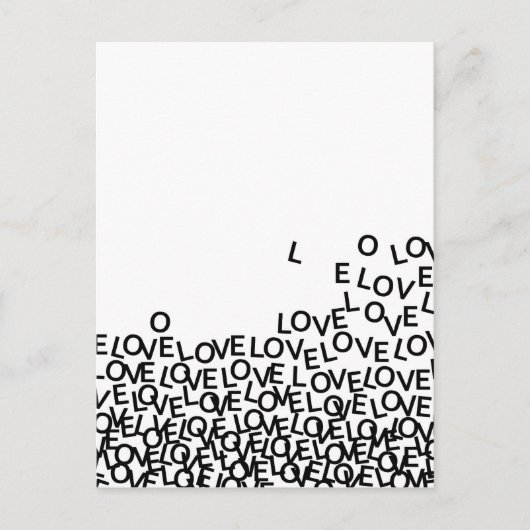 liefde voor liefde briefkaart (Voorkant)