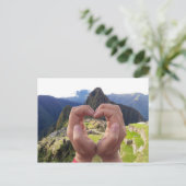 Liefde voor Machu Picchu Peru Briefkaart (Staand voorkant)