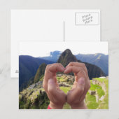 Liefde voor Machu Picchu Peru Briefkaart (Voorkant / Achterkant)