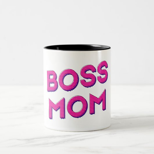 Liefde voor mam Boss Tweekleurige Koffiemok (Center)