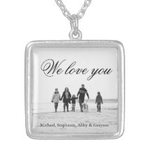Liefde voor mam Familie Foto Ketting