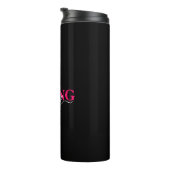 Liefde voor mezelf Roze Script Typografie Thermosbeker (Geroteerd rechts)