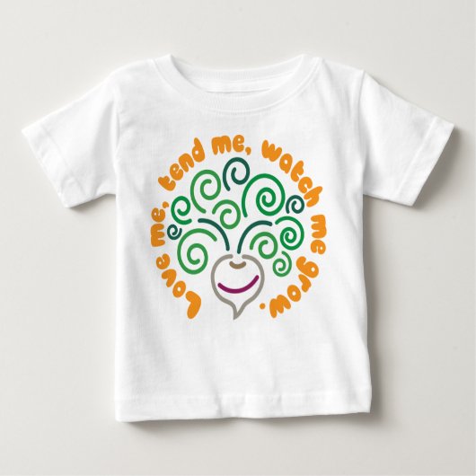 Liefde voor mij Baby Vegetable Shirt (Voorkant)