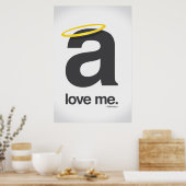 liefde voor mij , helvetica poster (Keuken)