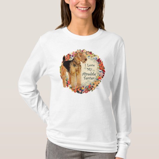 Liefde voor mijn Airedale T-shirt (Voorkant)