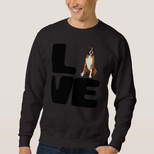 Liefde Voor Mijn Boxer Hond Trui (Voorkant)