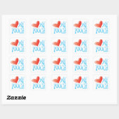 Liefde Voor Mijn Hond Vierkante Sticker (Vel)