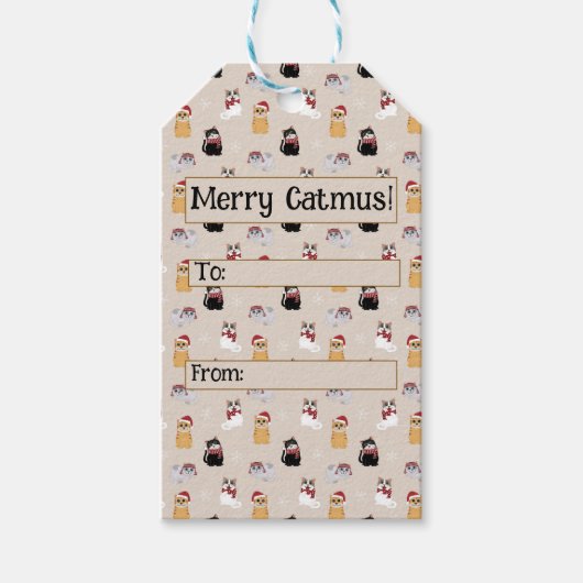 Liefde voor mijn kat cadeaulabel (Voorkant)