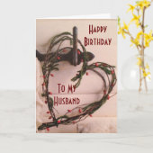 LIEFDE VOOR MIJN MAN OP JE VERJAARDAG KAART (Gele Bloem)