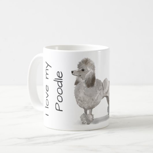 Liefde Voor Mijn Poodle Koffiemok (Voorkant links)