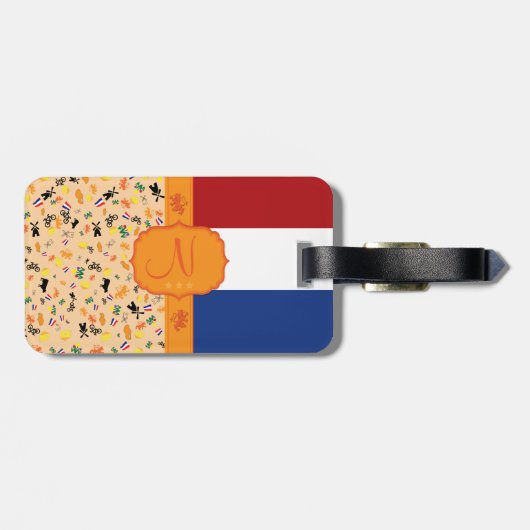 Liefde voor Nederland - Monogram Bagagelabel (Achterkant horizontaal)