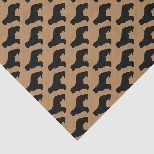 Liefde voor Newfoundland Dogs Tissuepapier (Detail)