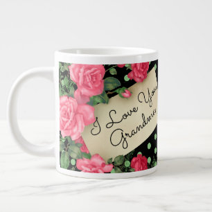 Liefde voor oma bloemen grote koffiekop