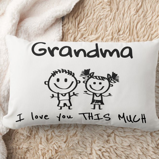 Liefde voor oma kinderen kunst persoonlijk cadeau kussen (Creator heeft geüpload)