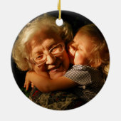 liefde voor oma , nooit ver uit elkaar keramisch ornament (Achterkant)