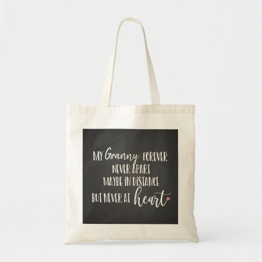 liefde voor oma , nooit ver uit elkaar tote bag (Voorkant)