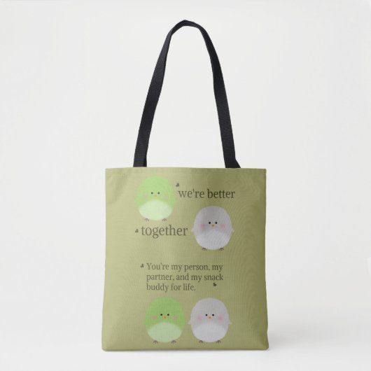 Liefde voor onderweg tote bag (Voorkant)