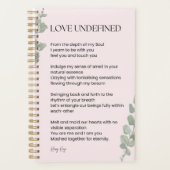 Liefde voor ongedefinieerde poëzie planner (Voorkant)