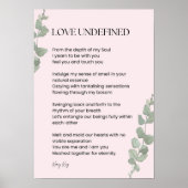 Liefde voor ongedefinieerde poëzie poster (Voorkant)