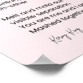 Liefde voor ongedefinieerde poëzie poster (Hoek)