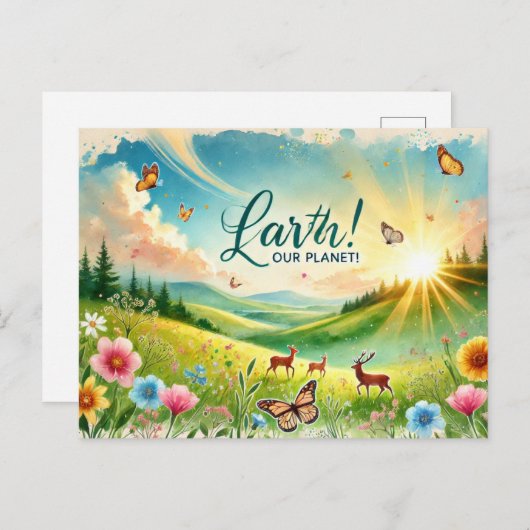 Liefde voor onze planeet, 22 april briefkaart (Voorkant / Achterkant)