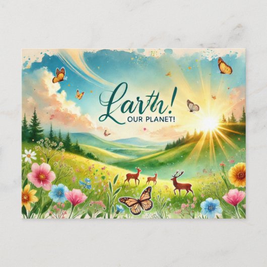 Liefde voor onze planeet, 22 april briefkaart (Voorkant)