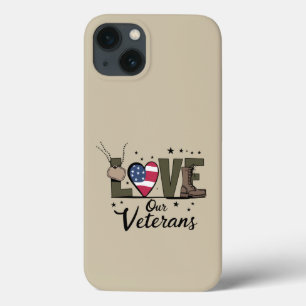 Liefde voor onze veteranendag trots militair veter Case-Mate iPhone case