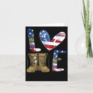 Liefde voor onze veteranendag trotse militaire Ame Kaart