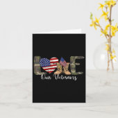 Liefde voor onze veteranendag trotse militaire Ame Kaart (Gele Bloem)